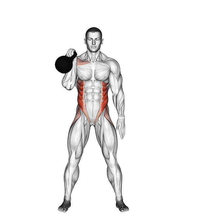 kettlebell bent press