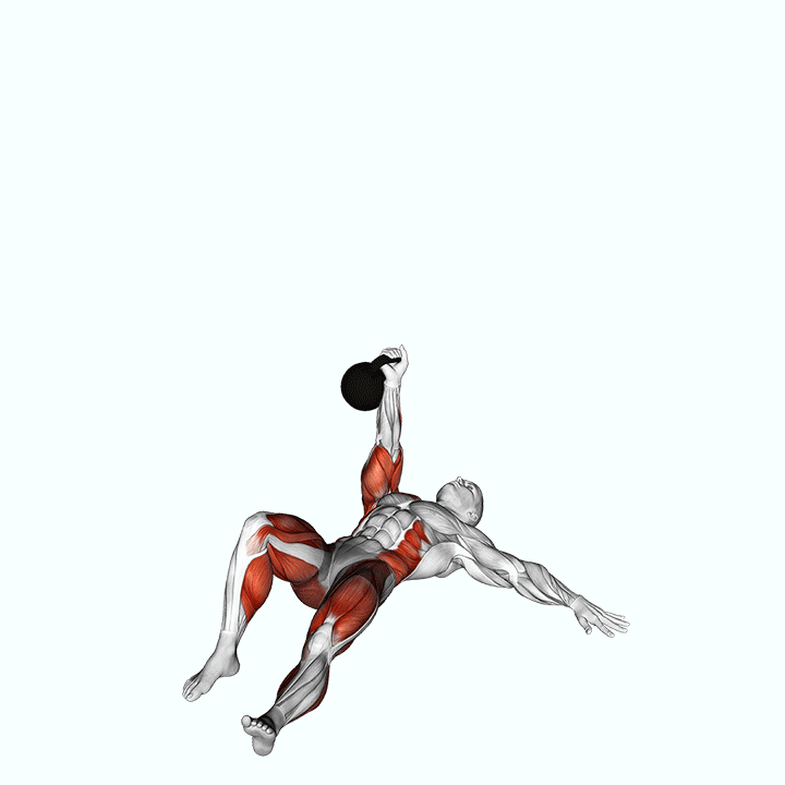 kettlebell turkish get up (squat style)
