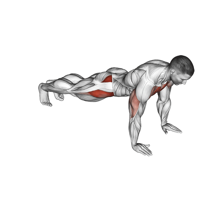 push-up inside leg kick