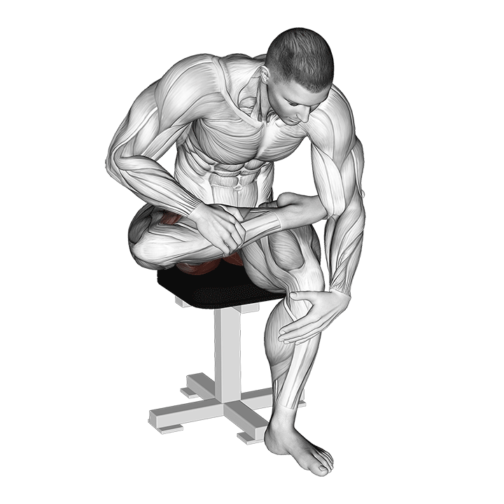 seated piriformis stretch