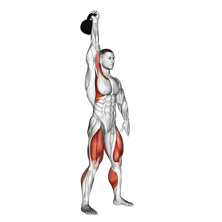 kettlebell one arm jerk