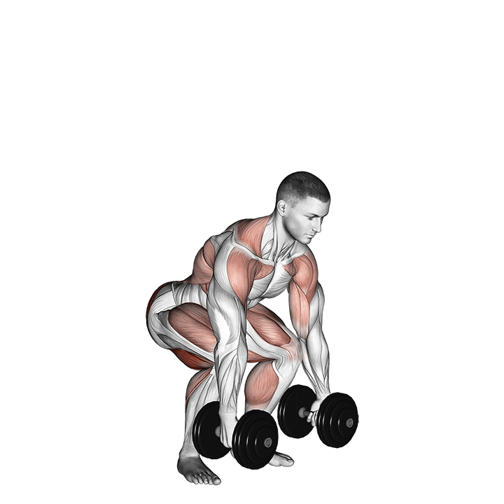 dumbbell clean demonstration