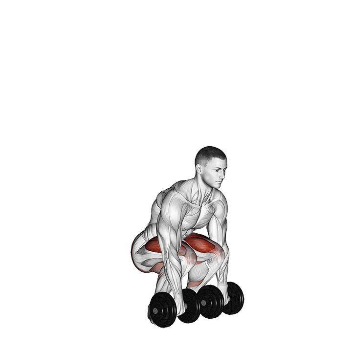 dumbbell deadlift demonstration